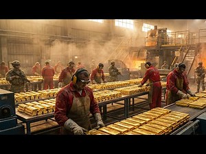 Inside the 24K Gold Factory: How Gold is Actually Made Into Gold Bars (Full Process)