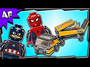 Lego Civil War SPIDERMAN Tanker Truck Takedown 76067 Stop Motion Build Review