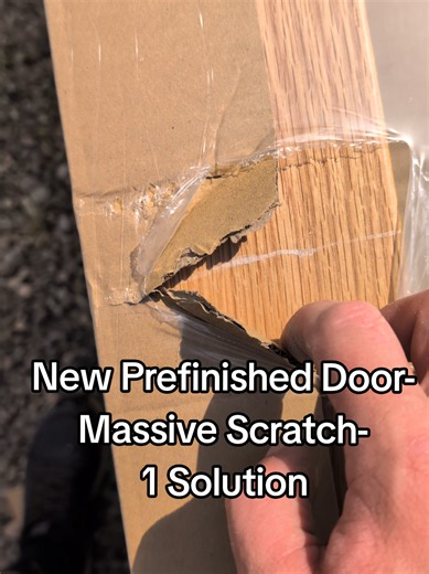 I received some doors and one was scratched with a 1mm indent. ❌ This has to be the best way to remove dents and scratches in unfinished and prefinished surfaces! #dentremoval #howto #hack #scratch #didyouknow