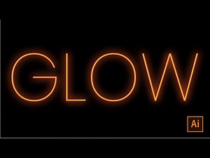 Learn to create the Glowing Neon Text Effect Illustrator