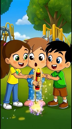 The Magic Crayon 🌈 | A Beautiful Moral Story| 3D Animated Short| Stone Baby TV #cartoon #funny #cute