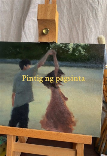 Pintig ng Pagsinta: Stunning Oil on Canvas Art