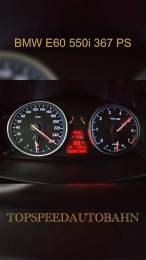 BMW E60 550i 367 Ps acceleration