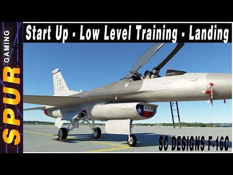 MSFS2020 - SC Designs F-16 - Start Up - Low Level Training