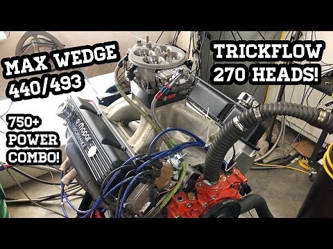 Max Wedge Power! Mopar 440 dyno session and combo using trickflow 270 heads!
