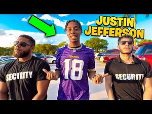 FAKE JUSTIN JEFFERSON PRANK IN PUBLIC!!! (MUST WATCH)