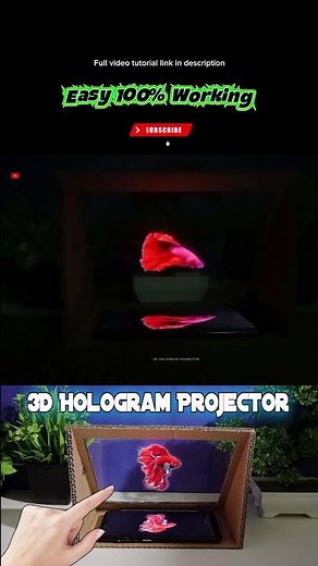 WOW Beautiful 3D Hologram Box From Cardboard , Science Project 100% Working