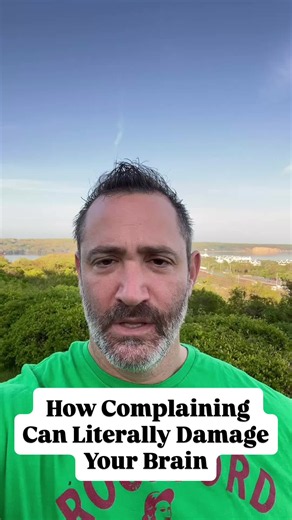 Complaining is literally rewiring your brain to fail. Three neuroscience backed reasons why. First, every time you complain you strengthen that neural pathway. Hebb's Law: neurons that fire together wire together. Every complaint isn't just frustration, it's a rep that trains your brain to scan for more problems and more reasons to be dissatisfied. You're not venting, you're practicing. Second, chronic negative thinking physically shrinks your prefrontal cortex, the part responsible for focus, e