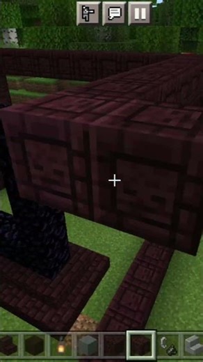 Minecraft Mobile Nether Portal Build | #minecraft #minecraftpocketedition #netherportal