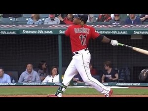 Jose Ramirez swing. Slow Motion | MLB Baseball Highlights 2022