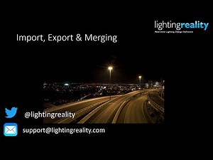 import and export using Lighting Reality