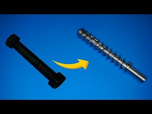 How to make Compression screw for mini injection mold machine from bolt