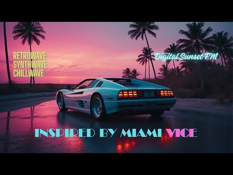 🌴 Miami Vice Inspired Synthwave & Chillwave Album | Neon Nights 🌴 Retrowave Outrun Dreams