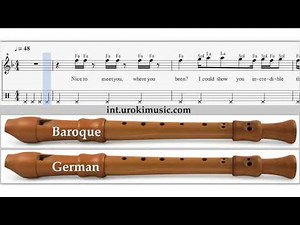 Cours de Flute à bec Taylor Swift - Blank Space Comment Jouer de la Flute Partition Leçon Tablature