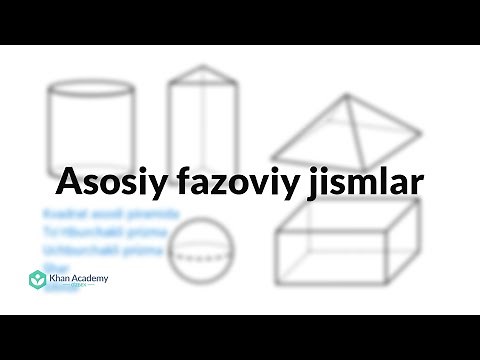 Asosiy fazoviy jismlar | Shakllar | Geometriya asoslari