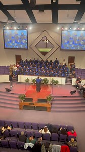 It was a definitely fitting to have our HGC alumni join us on stage to help us sing “Total Praise”, a classic written by the pen of our very own @smallrich. Once a member of HGC, always a member of HGC. ❤️❤️💙💙🦬🦬 | Howard Gospel Choir of Howard University