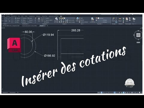 Insérer des cotations sur AutoCAD