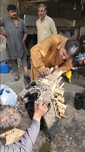 Isuzu Diesel Engine | Cracked & Leaking Cylinder Inspection | Local Workshop Repair #shorts