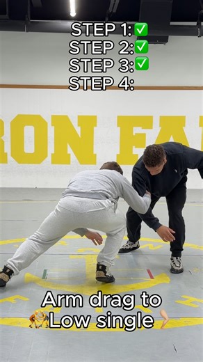 Ebed Jarrell | Wrestling Coach on Instagram: "Step by Step Breakdown Low Single #wrestling #ironfaith"