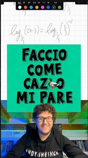 In Matematica puoi fare come caz*o ti pare #logaritmi