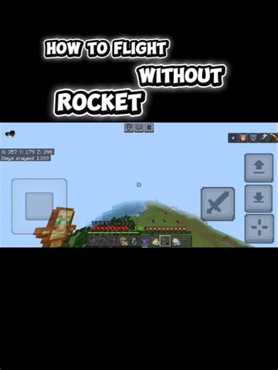 How to flight without Rocket #minecraft #gaming