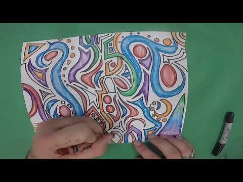 Asymmetrical Balance | Art | Education | Elementary | Drawing | Demo