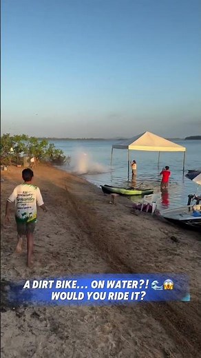He Rode a Dirt Bike Across the Water?! 😱 Amphibious Motorcycle Test!