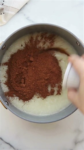 Boiled Chocolate Icing...old-school fudge that cracks when you slice it! #cake #chocolate