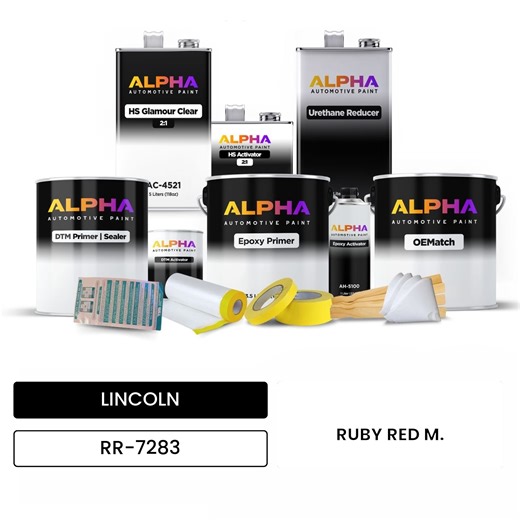 LINCOLN RUBY RED M. RR-7283 | OEMatch Automotive Vehicle Panit Kit