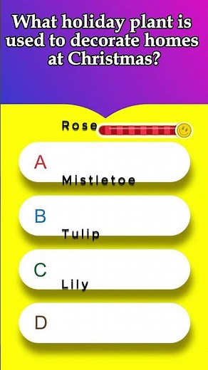 Christmas Quiz Question 🎄 | Can You Guess the Holiday Plant? | Xmas Trivia Shorts