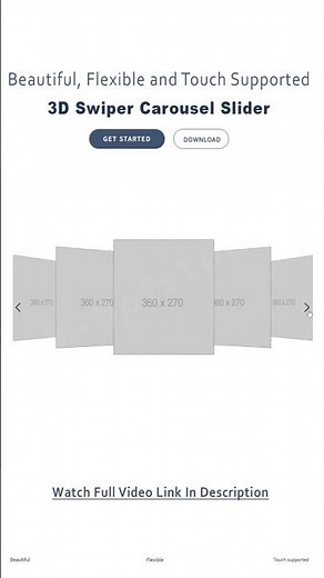 Responsive Slider | Swiper Slider 3D-Coverflow Effect | Free Source Code #swiper #slider #webdesign