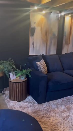 3.8K views · 14 reactions | Our Mayfair corner sofa is an incredibly popular sofa in store, and it’s super cosy corner has had a refresh! Curated with beautifully complimentary artwork and accessories, a luxury dining collection with rich wooden tones and leathers, and hints of metallic throughout. We love this look particularly for the mix of deep navy hues and warm tan textural contrasts. | Millhouse Furniture & Interiors | Facebook