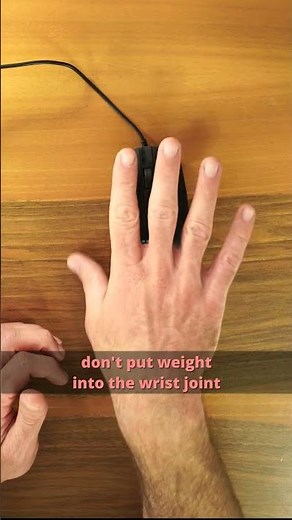 How to use a desktop mouse and avoid wrist joint & tendon pain?