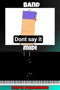 black midi vs numberblocks band 261-280 #piano #numberblocksquarterband #numberblocksband