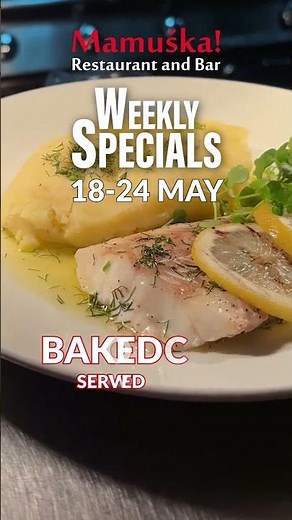 Baked Cod Fillet served with a Lemon-Butter Sauce
