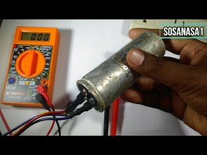 How to test if a washing machine capacitor works with and without a multimeter, with examples