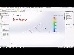 Simulation and Truss Analysis in SOLIDWORKS | Beginner Tutorial | Solidworks Beginner Tutorial