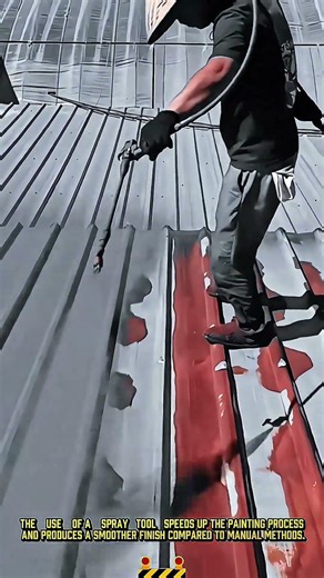 Spray Coating on Metal Roof- Good Tools and Machinery Make Daily Work Easy