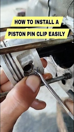 How to Install a Piston Pin Clip Easily #mechanic #motorcycle #repair #engineering #unitedstates