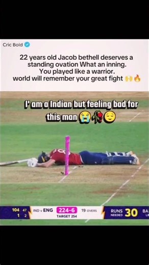 22-Year-Old Jacob Bethell Scares India with Record-Breaking 100! 🏴󠁧󠁢󠁥󠁮󠁧󠁿 vs 🇮🇳#jacobbethell #viral