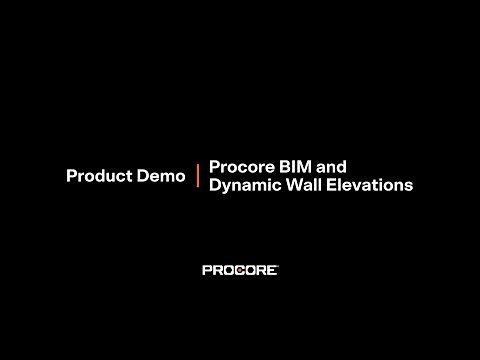 Procore BIM's New Dynamic Wall Elevations