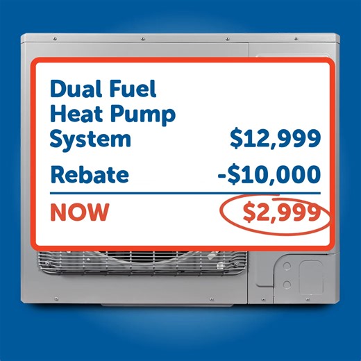 Rebates are flying off soon - so upgrade to a heat pump system and save big before the month ends. Act fast & Call Reliance today for this $2,999 system. | Reliance Home Comfort
