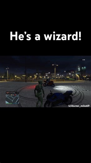 He’s a dang wizard! #gta #wizard #magic #funny