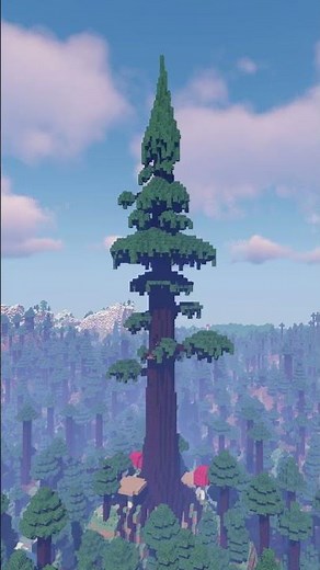 Getting blocks needed to build my giant pine tree in minecraft