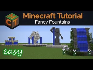 4 Fancy Fountain Designs | Minecraft Tutorial