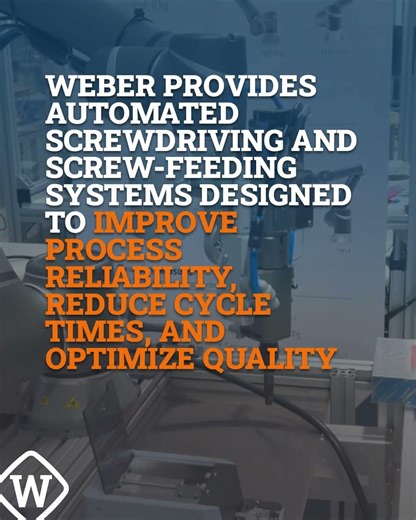 WEBER automated screwdriving and screw-feeding systems