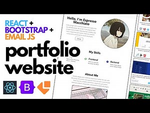 Build a Portfolio with Contact Page using Email JS React Bootstrap | JUST COPY PASTE! Quick and Easy