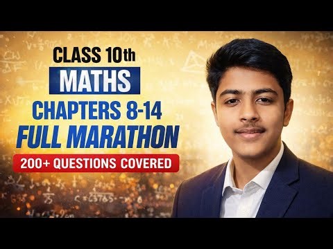 Day-2 / Class 10th maths 🔥 chapter 8-14 Full Marathon with 200+ questions 😱/ join fast