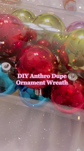 DIY Anthropologie Dupe Ornament Wreath Tutorial