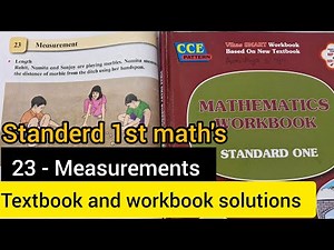 23- Measurement | standard 1st | Maths | Textbook and Navneet Workbook solutions | Mathematics | 1st